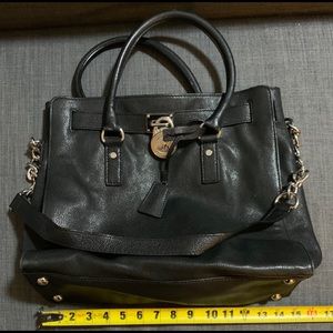 Michael Kors Black Tote with Lock